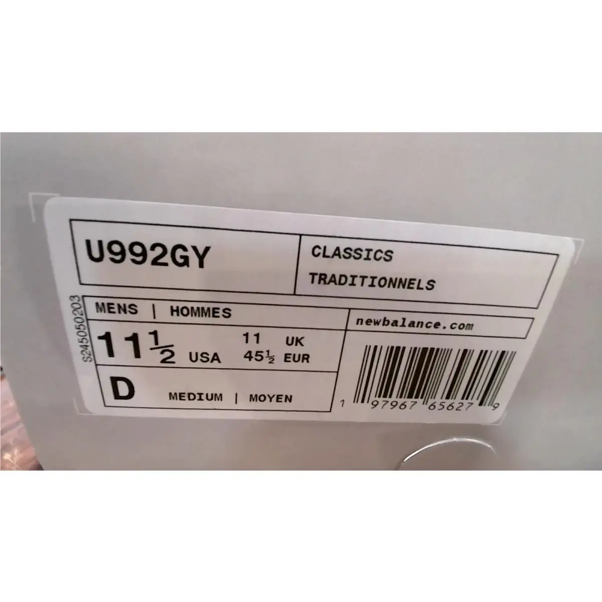 New Balance shoes - New Balance 992 - Gray (UPC: 197967656279) 6