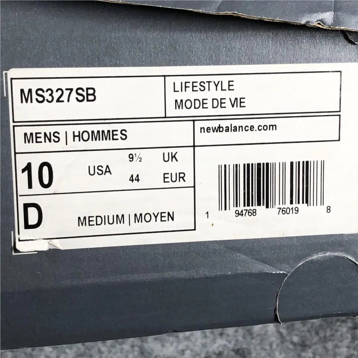 New Balance shoes - New Balance 327 - MS327SB - Black 8