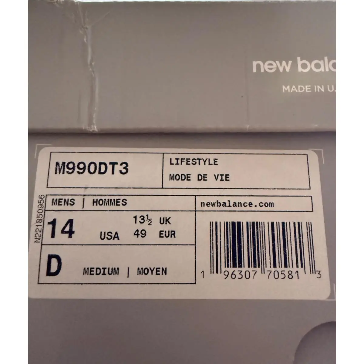 New Balance shoes - New Balance 990 - M990DT3 - Multicolor (UPC: 196307705813) 8