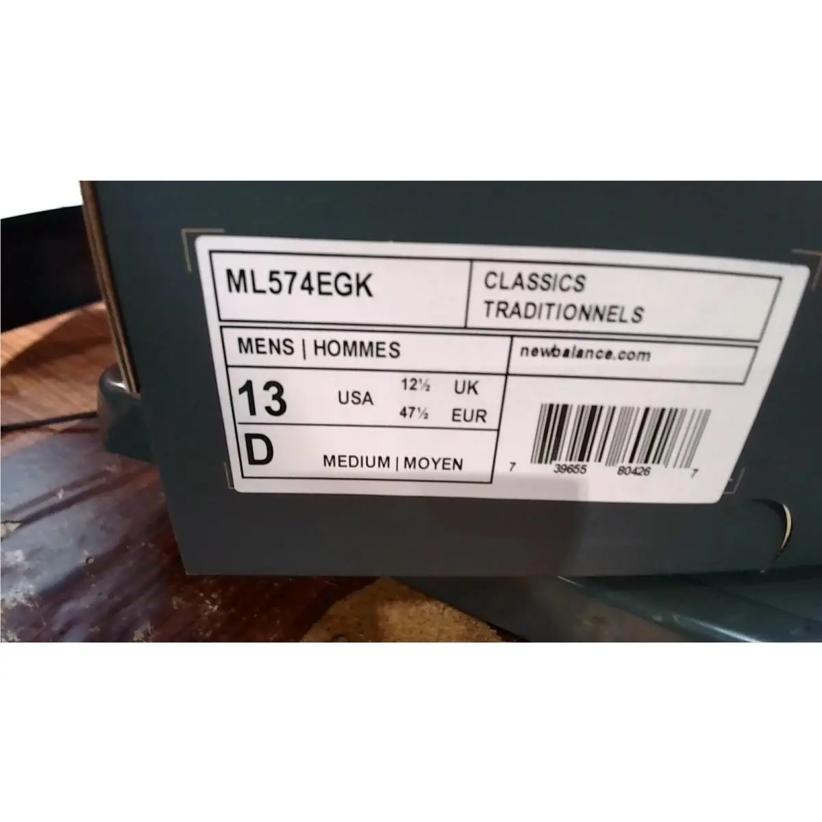 New Balance shoes - New Balance 574 - ML574EGK - Black (UPC: 739655804267) 0