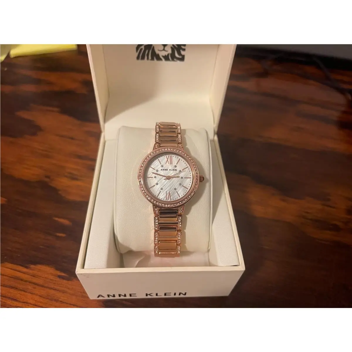 Rose Gold Diamond Pearl Women`s Watch AK/3134 95 by Anne Klein