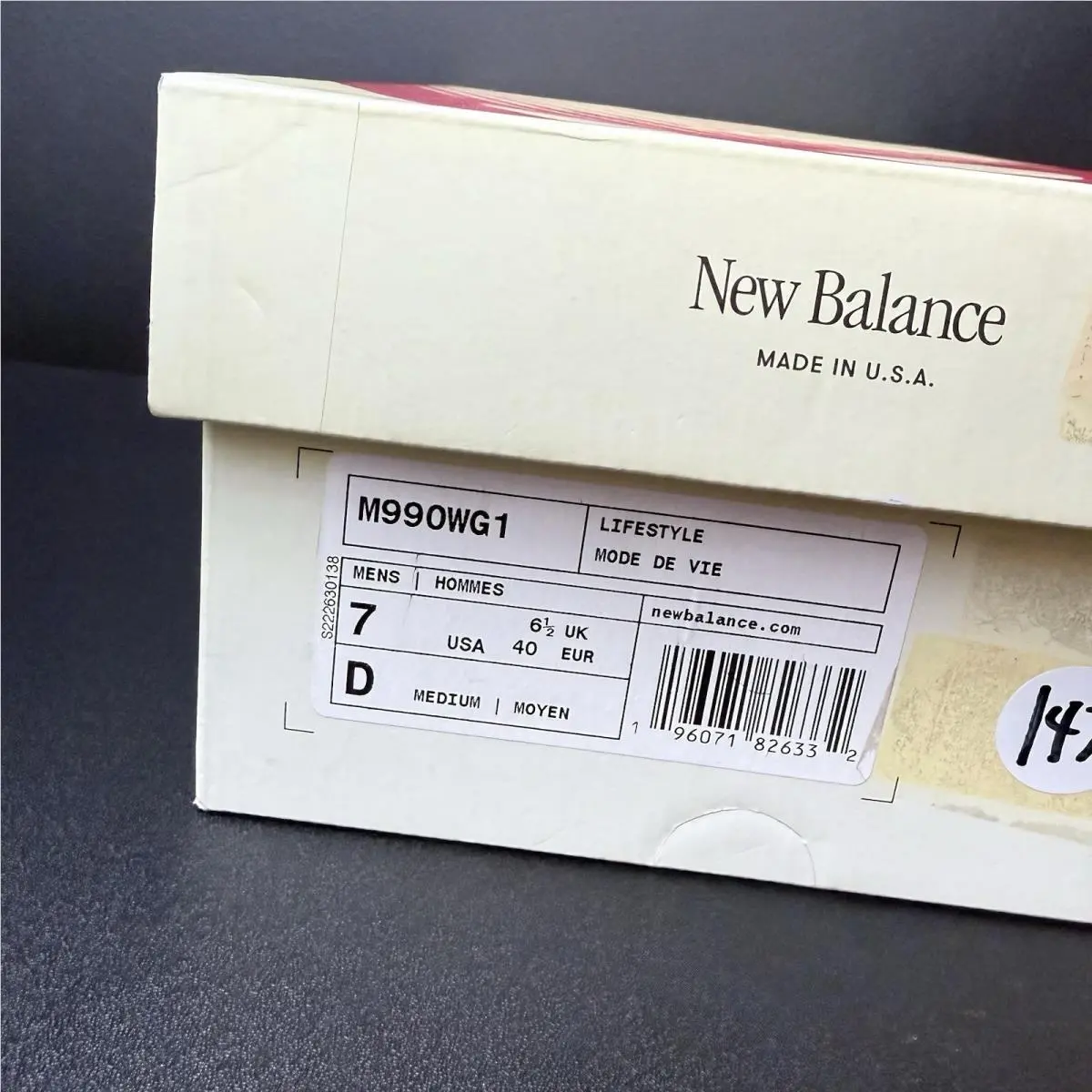 New Balance shoes - 990 v1 - M990WG1 - Gray 10
