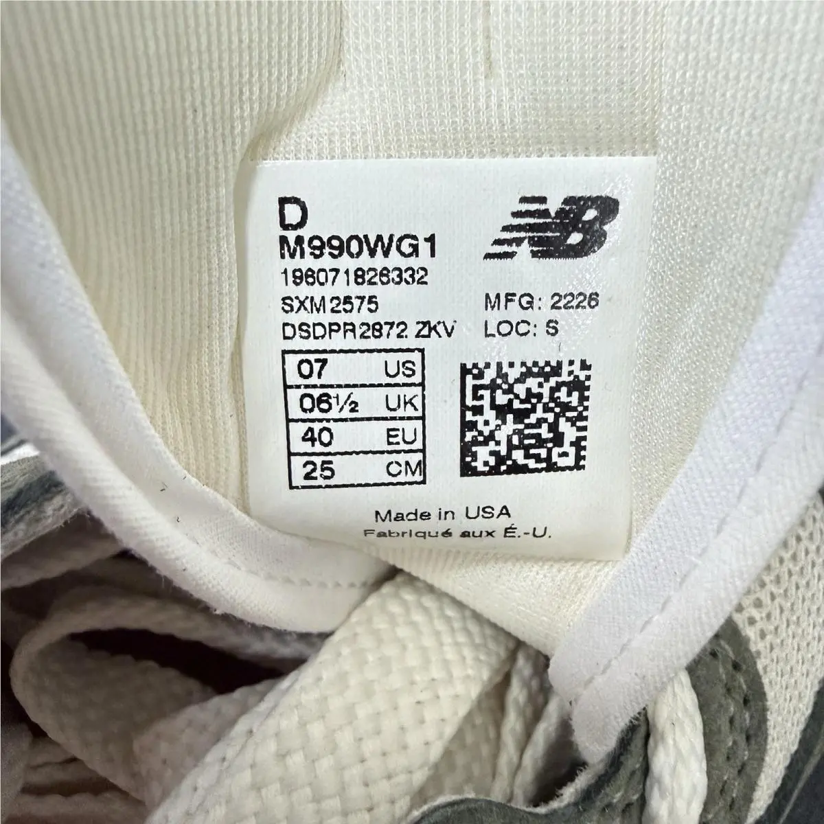 New Balance shoes - 990 v1 - M990WG1 - Gray 7