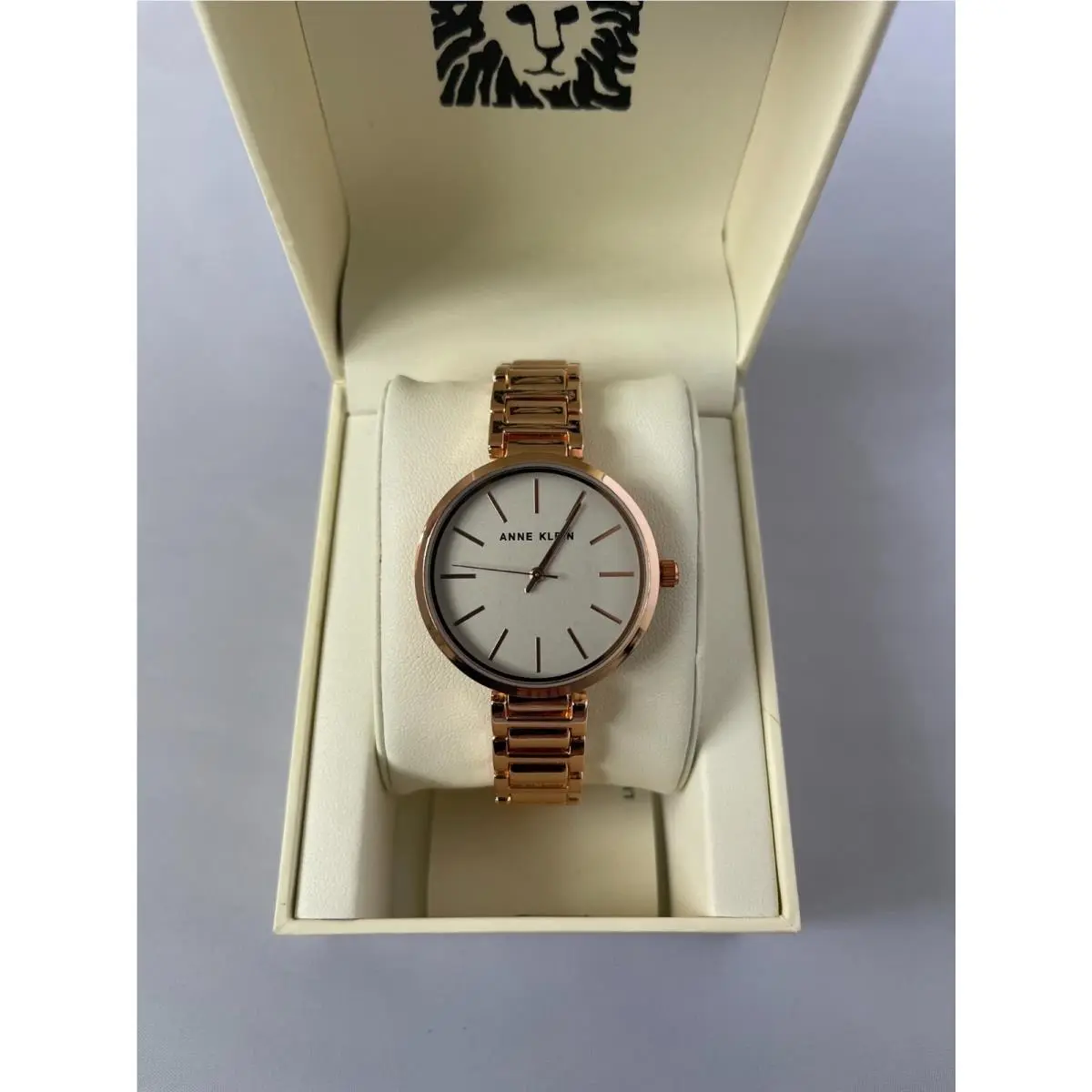Ladies  Stainless Steel Rose Gold Women`s Analog Watch AK/3110 by Anne Klein