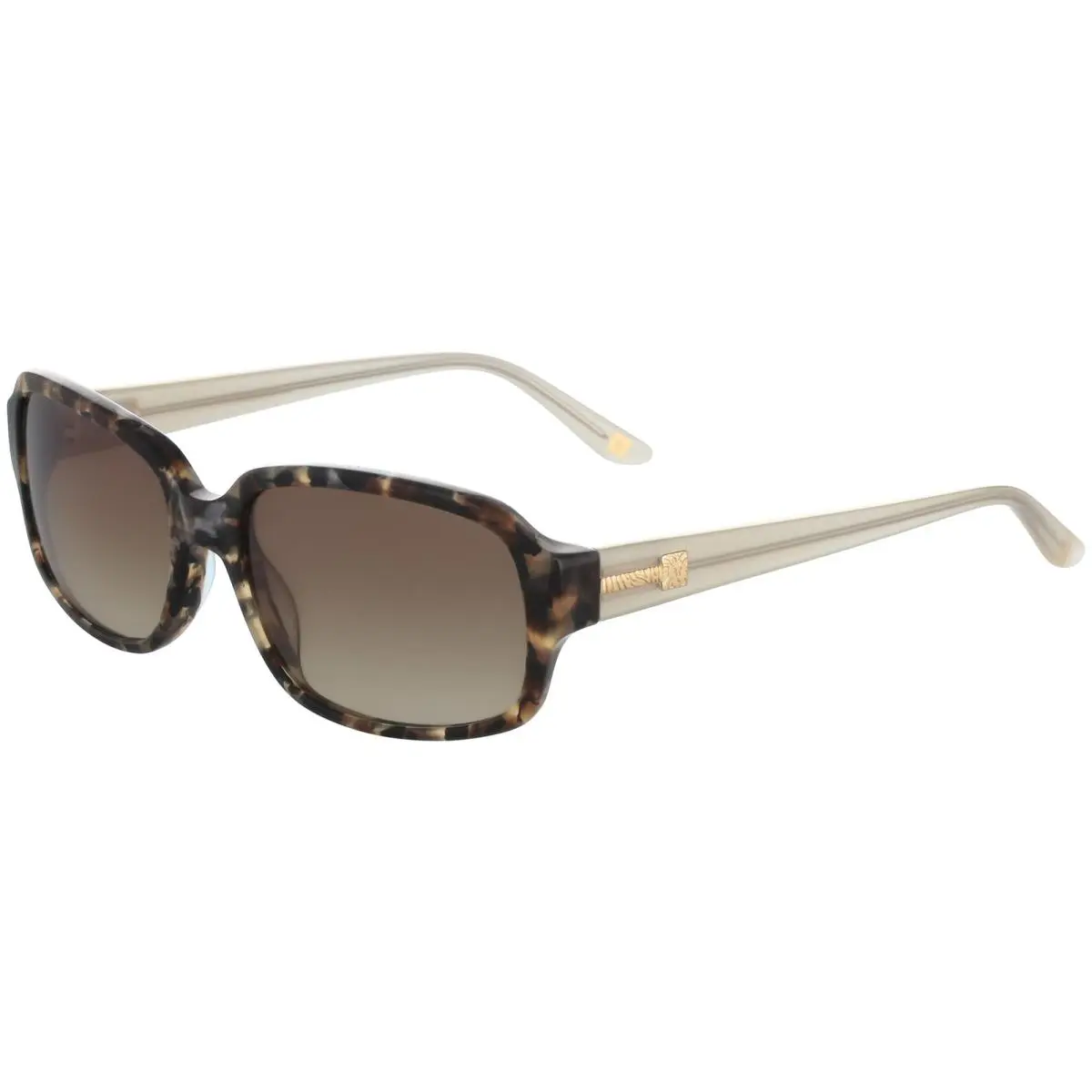 Women`s Mocha Tortoise Soft Rectangle Sunglasses - AK7033 206 by Anne Klein