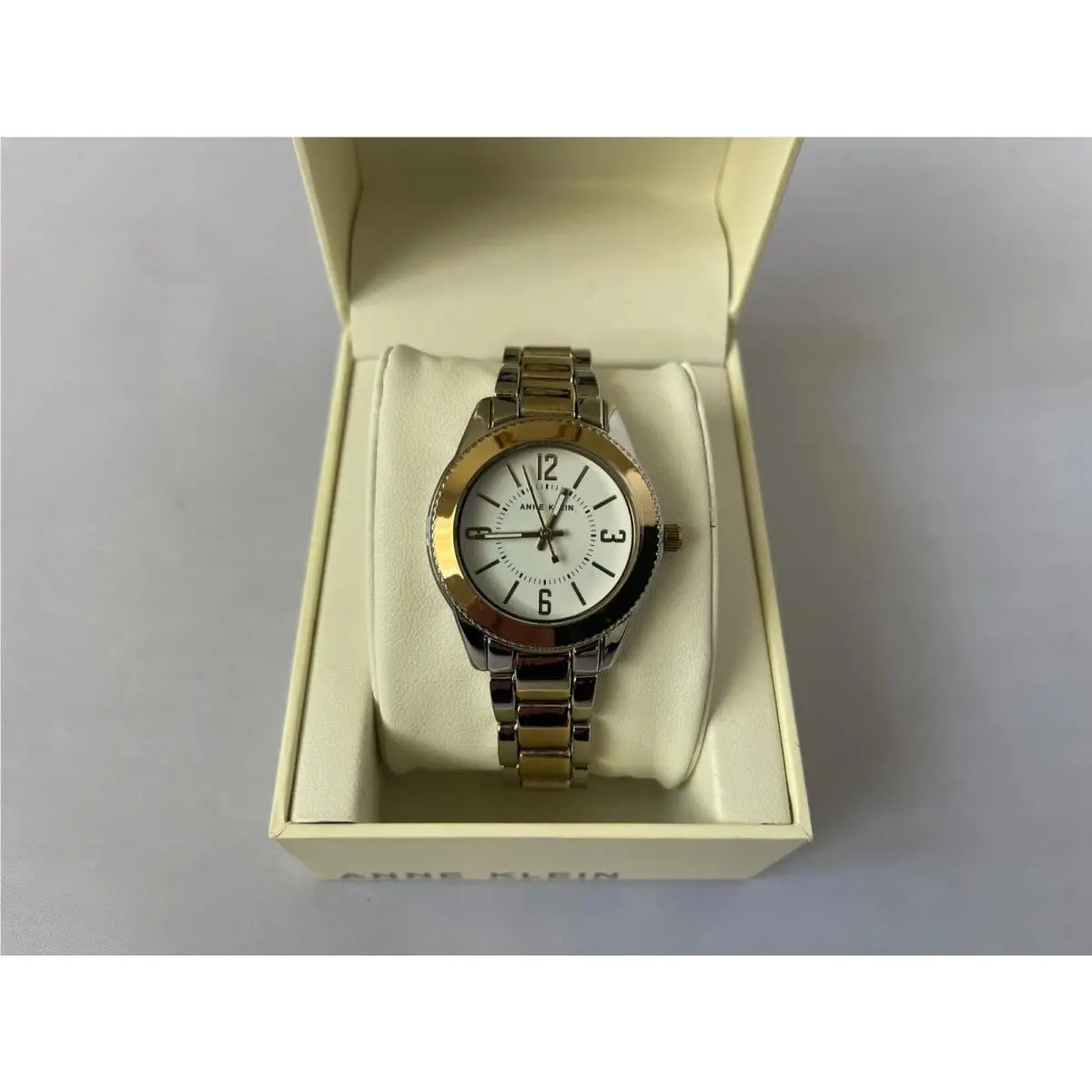 Womens Silver / Gold Stainless Steel Watch 34mm AK/3105 by Anne Klein