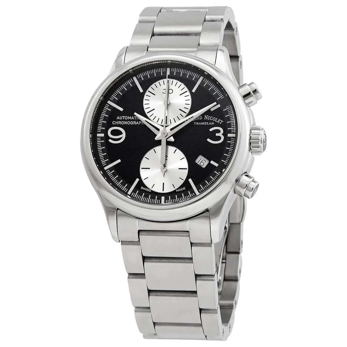 Mha Chronograph Automatic Black Dial Mens Watch A844HAA-NR-M2850A by Armand Nicolet