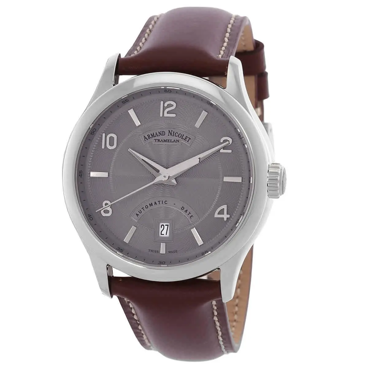 M02-4 Automatic Grey Dial Men`s Watch A840AAA-GR-P140MR2 by Armand Nicolet