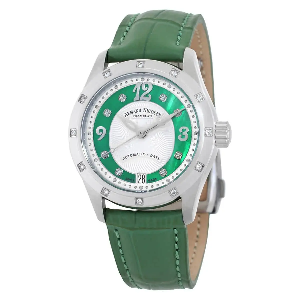 M03-3 Automatic Diamond Ladies Watch A151GAA-AV-P882VR8 by Armand Nicolet