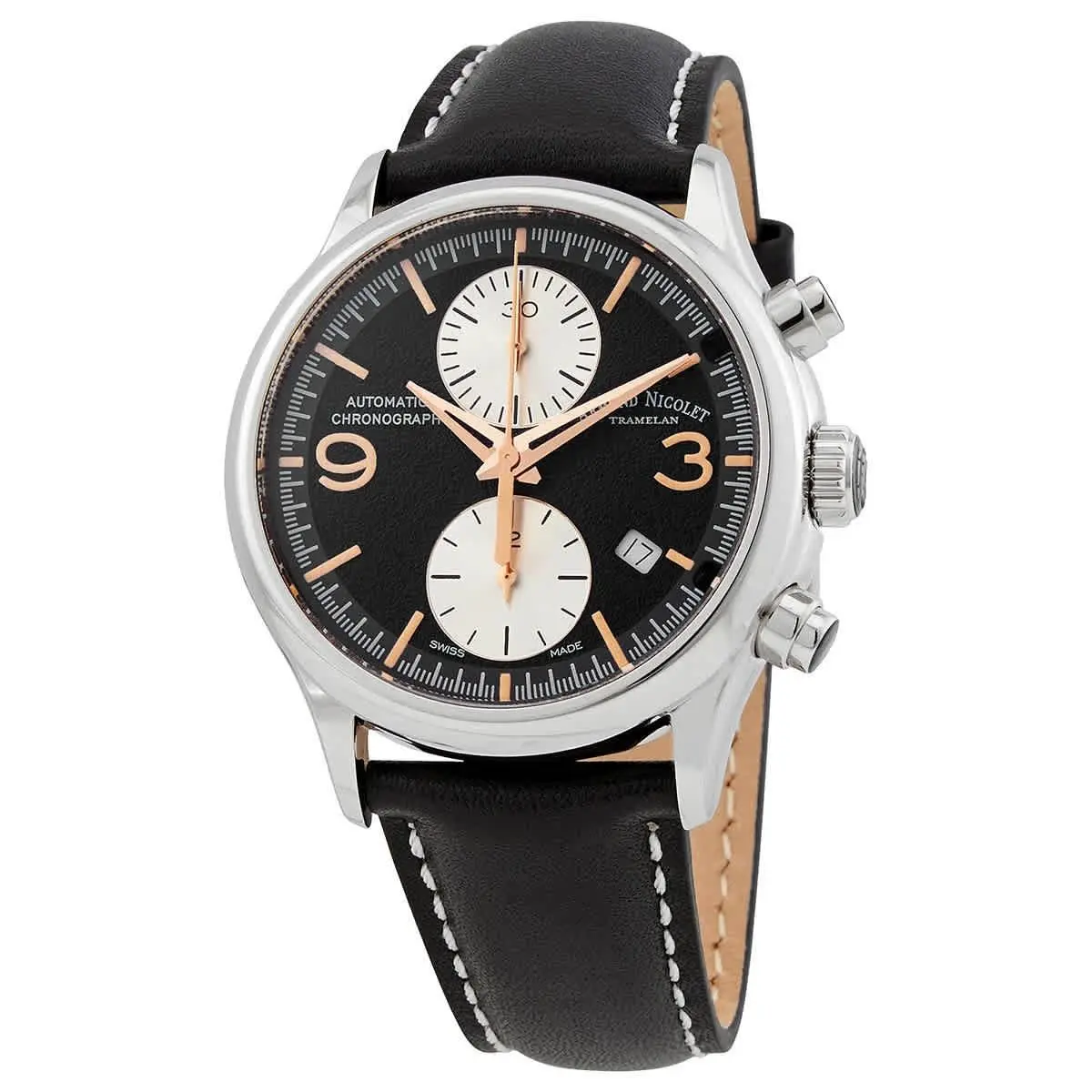 Mha Chronograph Automatic Black Dial Mens Watch A844HAA-NSP140NR2 by Armand Nicolet