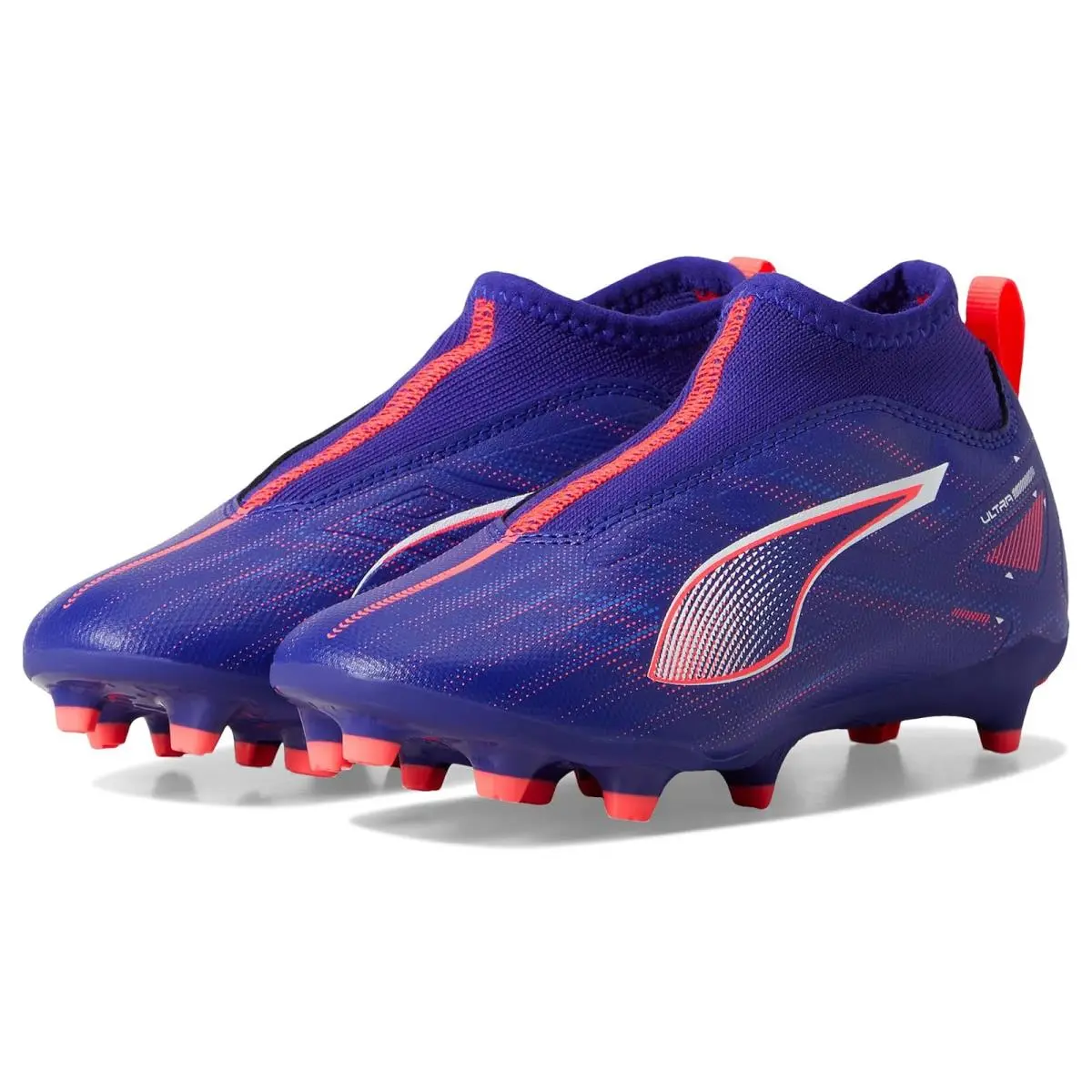 Kids Ultra Match Laceless Firm Artificial Ground Little Kid/big Kid Lapis Lazuli/PUMA White/Sunset Glow by Puma