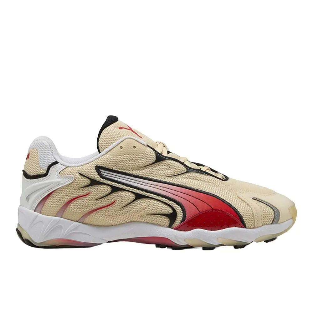 X A$ap Rocky Inhale Og Lace Up Mens Beige Red Sneakers Casual Shoes 4038 by Puma