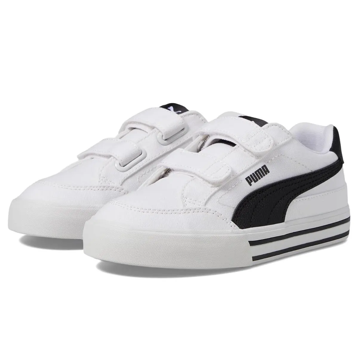 Kids Court Classic Vulc Hook and Loop Shoes Toddler/little Kid  White-puma Black by Puma