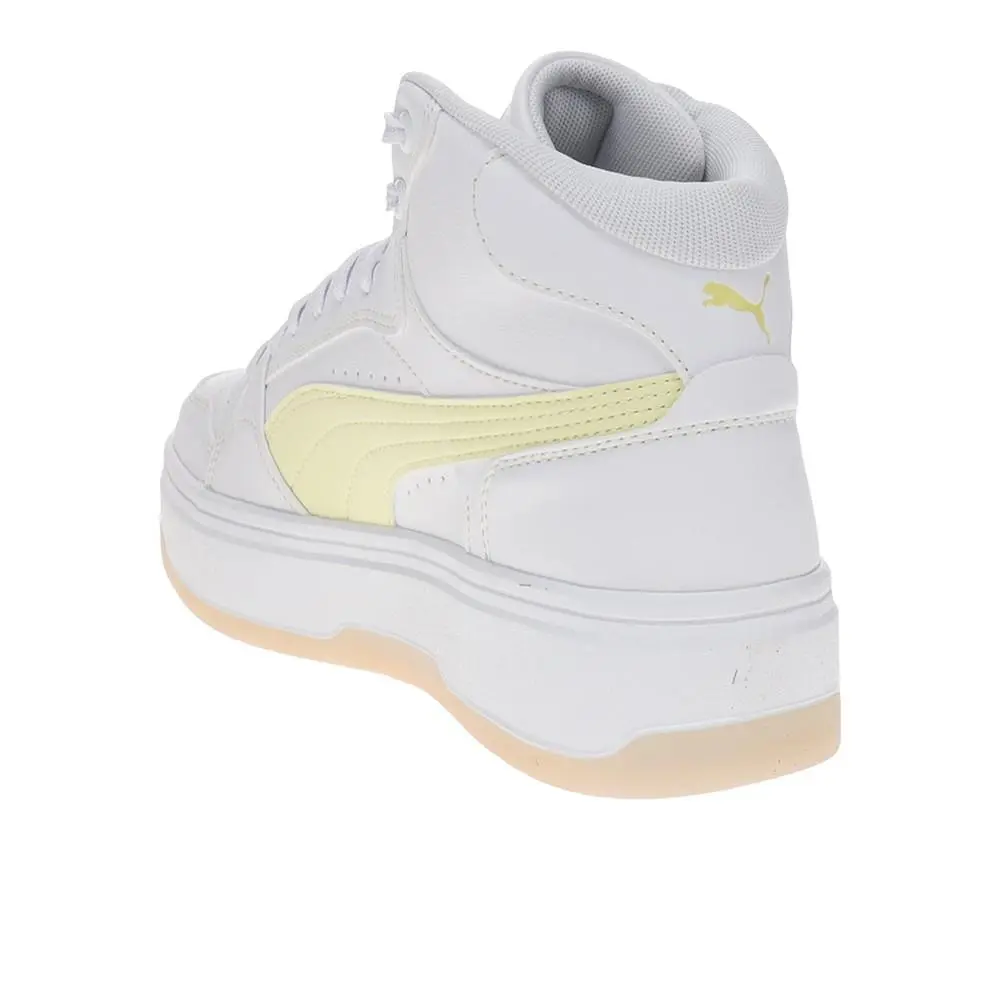Puma shoes - PUMA Rebound Femme Mid High Top - 40259413 - White 4