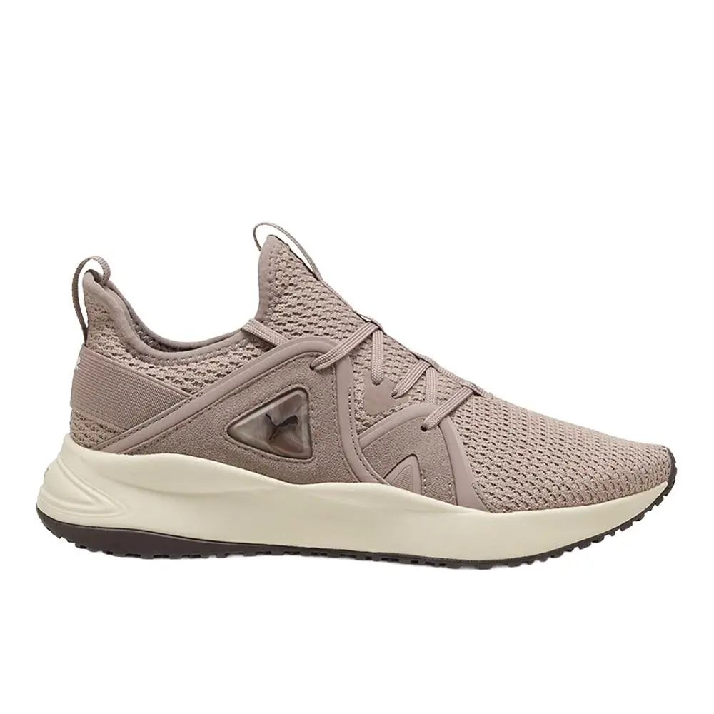 Softride Bella Marble Lace Up Womens Beige Sneakers Casual Shoes 31361802 by Puma
