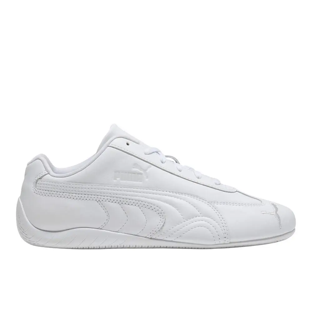 Puma Speedcat Full Leather Lace Up Mens White Sneakers Casual Shoes 40544902