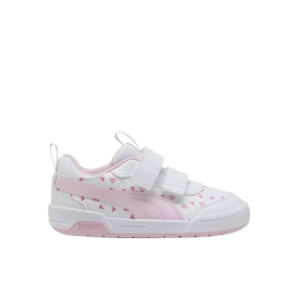 Multiflex 2 Hearty Slip On Youth Girls White Sneakers Casual Shoes 4056480 by Puma