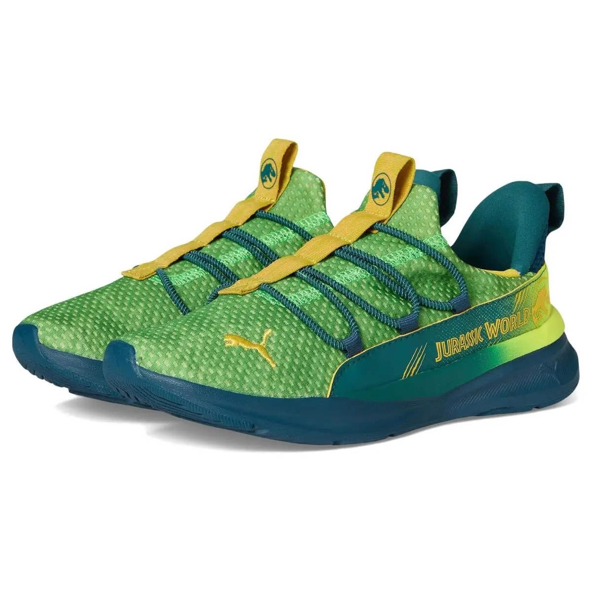 Kids Softride One4All Jurassic World Slip-on Shoes Big Kid Yellow Alert/Ocean Tropic/Pel? Yellow by Puma