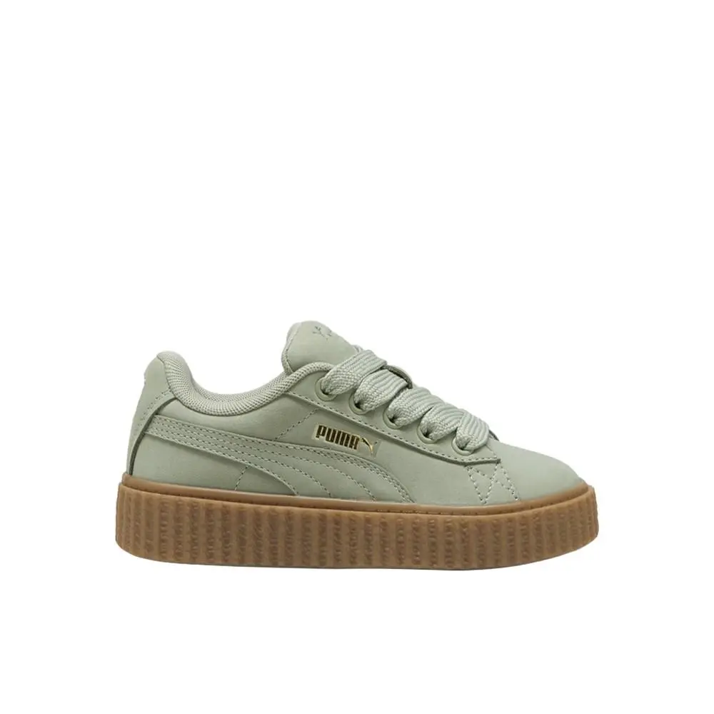 Puma Fenty X Creeper Phatty Nubuck Lace Up Youth Girls Green Sneakers Casual S