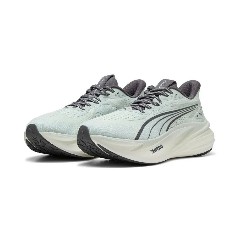 Men`s Magmax Nitro 2 Running Shoes  Team Royal-vibrant Blue creme de mint moody gray by Puma