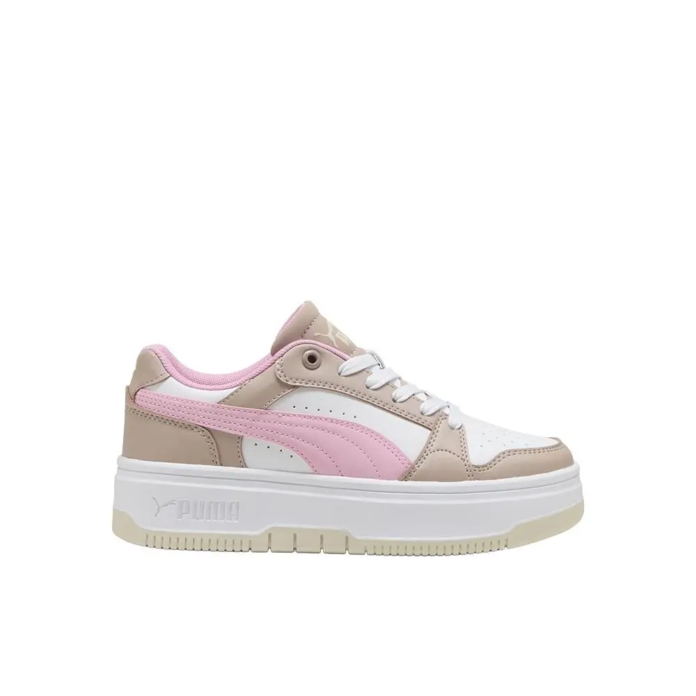 Puma Rebound Femme Lace Up Youth Girls White Sneakers Casual Shoes 40373707