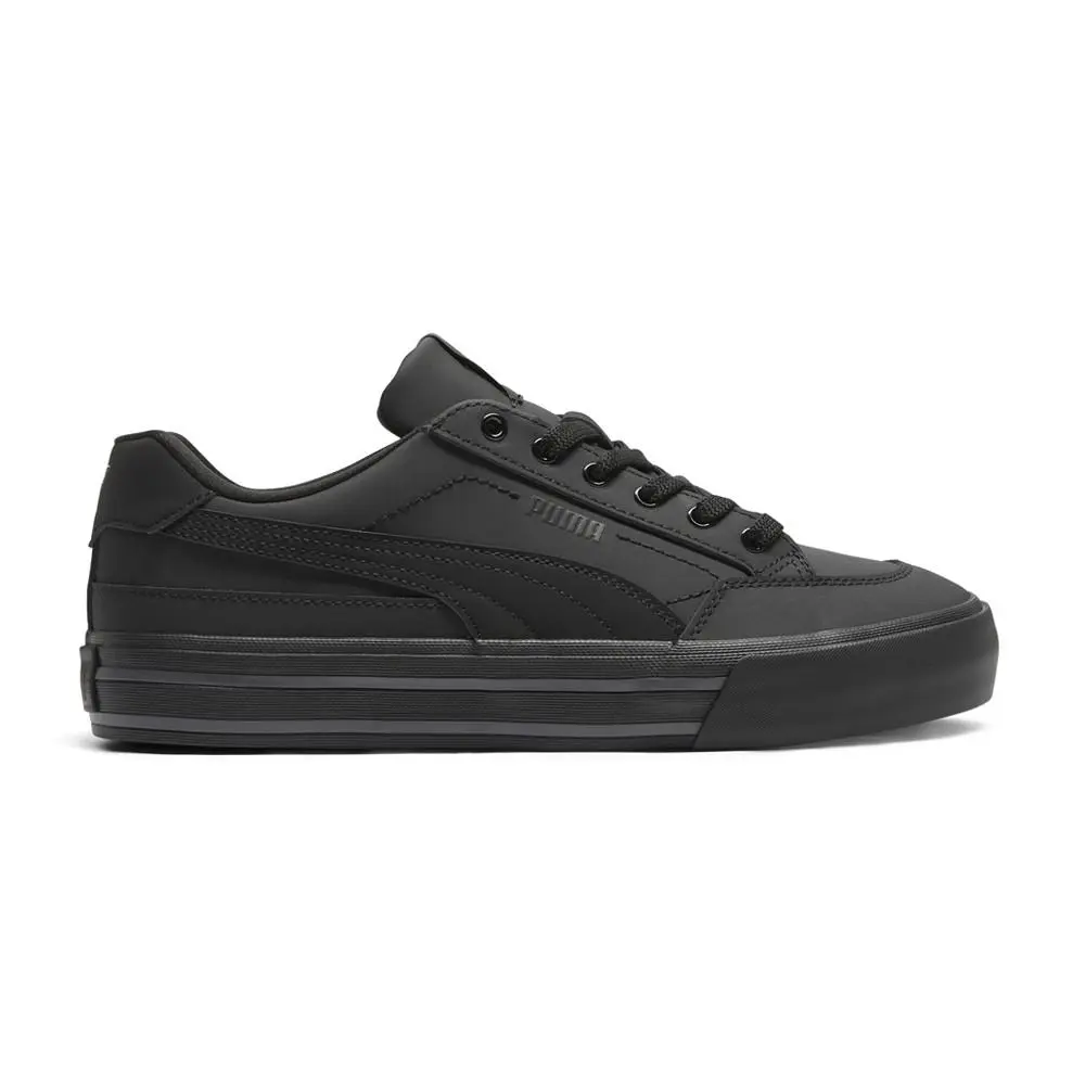 Court Classic Vulc Triple Lace Up Mens Black Sneakers Casual Shoes 4007950 by Puma