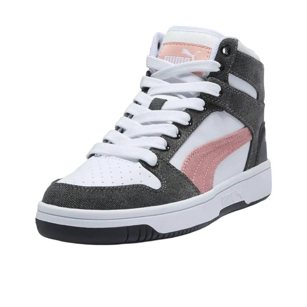 Puma shoes - PUMA Rebound Layup Denim Lace Up - 39907402 - Black, White 0