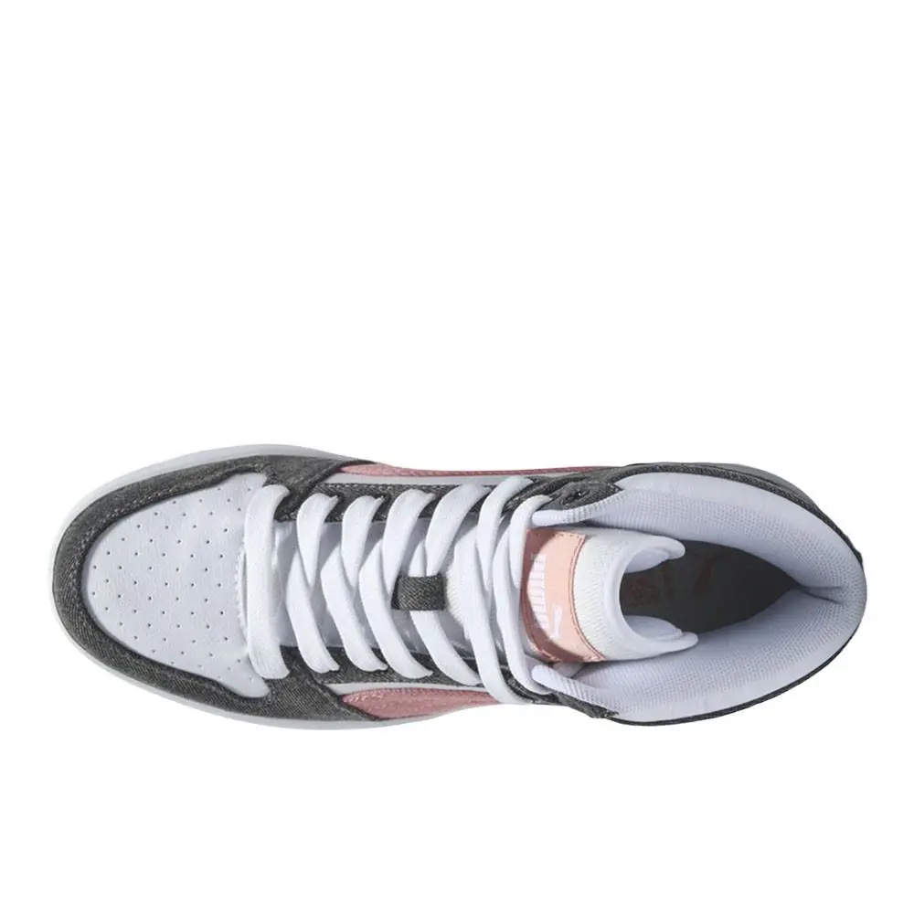 Puma shoes - PUMA Rebound Layup Denim Lace Up - 39907402 - Black, White 2