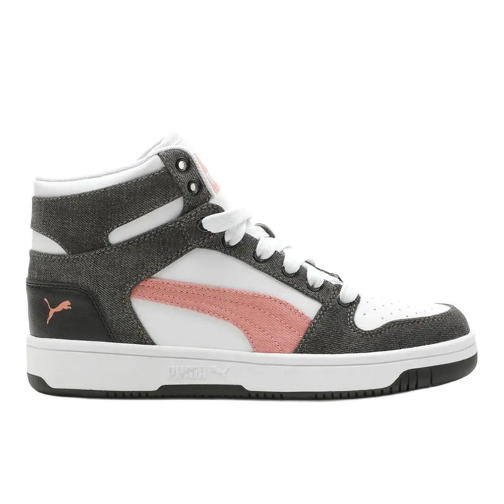 Puma shoes - PUMA Rebound Layup Denim Lace Up - 39907402 - Black, White 5