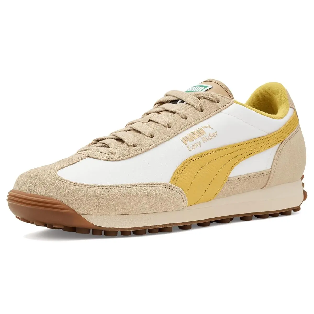 Unisex Sneakers Athletic Shoes  Easy Rider Vintage Shoes Alpine Snow/Dazzling Yellow by Puma