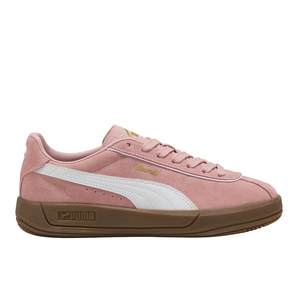 Puma Club Klassika Suede Lace Up Womens Pink Sneakers Casual Shoes 40071811