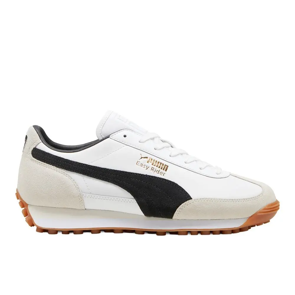 Easy Rider Mix Lace Up Mens White Sneakers Casual Shoes 39902501 by Puma