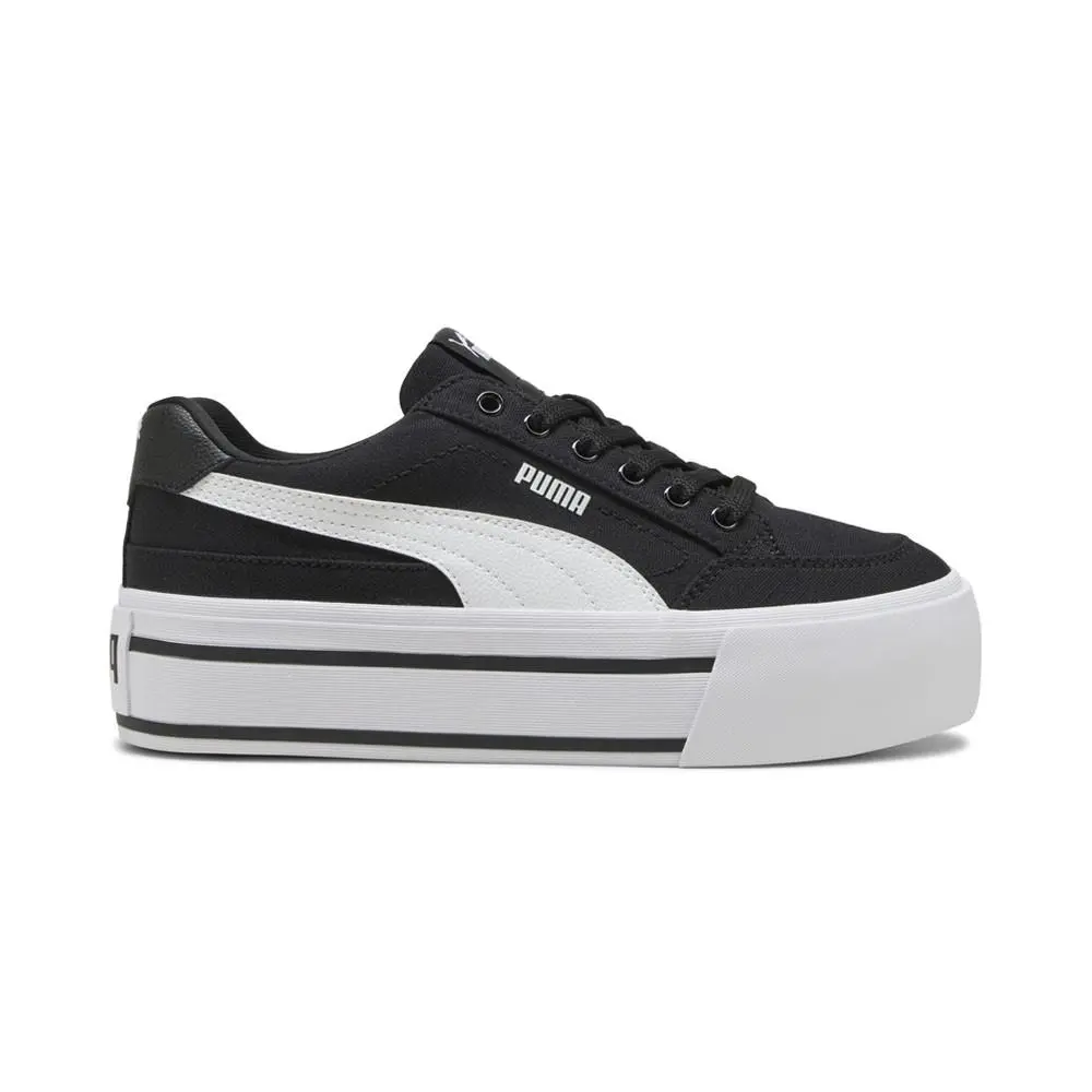 Court Classic Vulc Platform Womens Black Sneakers Casual Shoes 40232907 by Puma