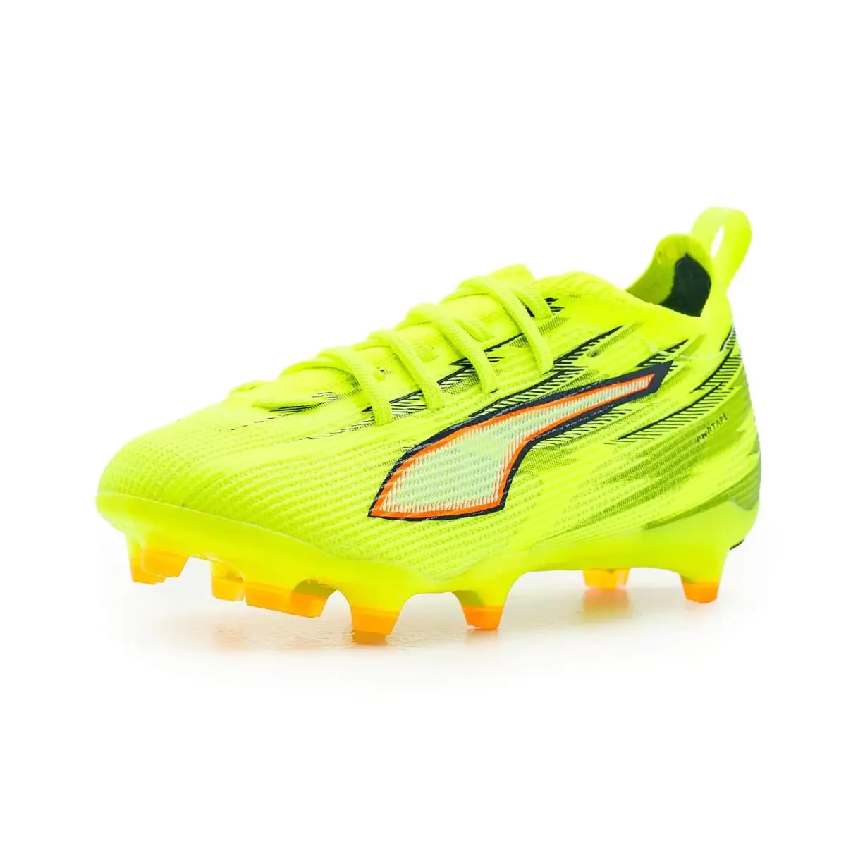 Kids Ultra Pro Firm Artificial Ground Soccer Cleats Little Kid/big Kid Yellow Alert/Black/Glowing Red/Lime Squeeze by Puma