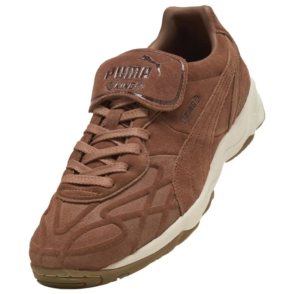 Puma shoes - PUMA King Indoor Clean Lace Up - 40314702 - Brown 12