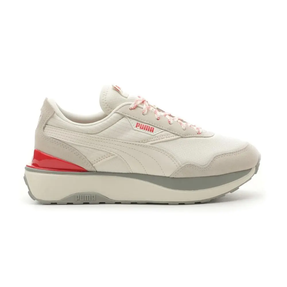 Puma Cruise Rider Apres Lace Up Womens Off White Sneakers Casual Shoes 39914001