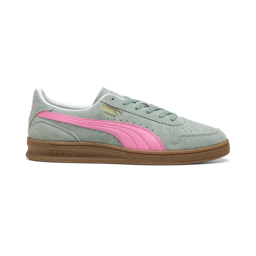 Indoor Soft Lace Up Mens Green Sneakers Casual Shoes 40113606 by Puma