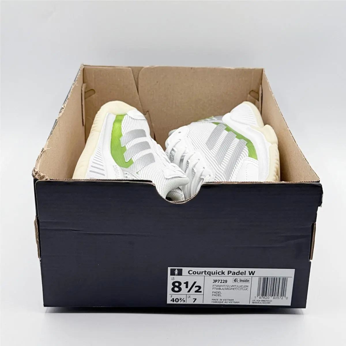 Adidas shoes - Courtquick Padel W - Courtquick Padel - JP7229 - White (UPC: 197620905720) 0