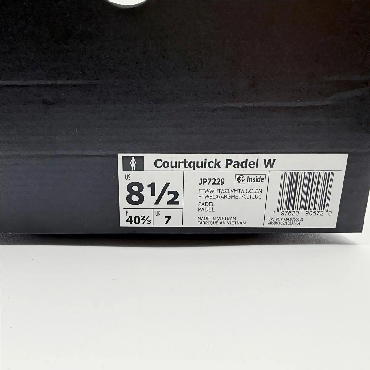 Adidas shoes - Courtquick Padel W - Courtquick Padel - JP7229 - White (UPC: 197620905720) 8