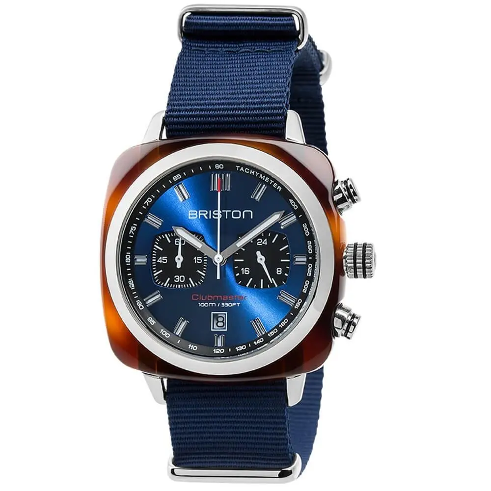 Briston Clubmaster Sport Chronograph Blue Watch - 17142.SA.TS.9.NNB