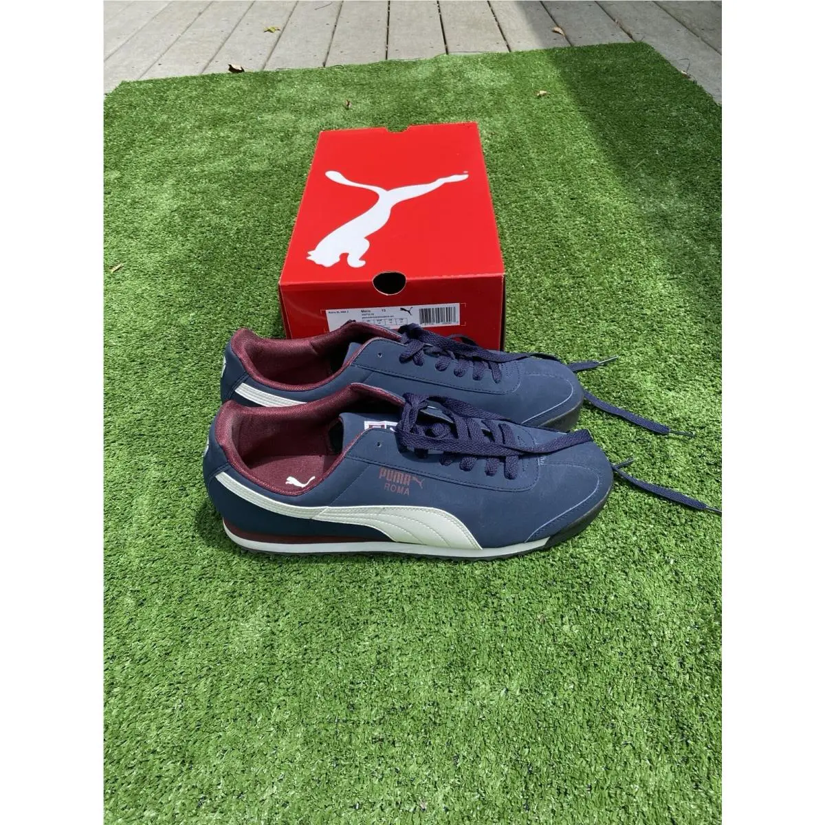 Roma SL Nbk 2 Red and Navy Blue. Size 13 Rare by Puma