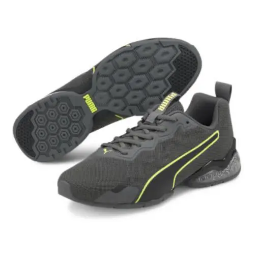 Men`s Cell Valiant Training Shoes US 11.5 Gray and Green by Puma
