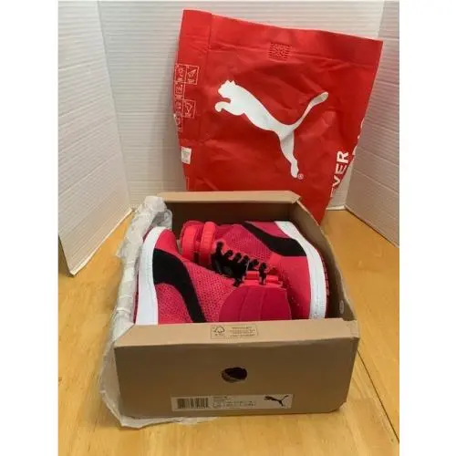 Contact Women`s Pink Suede/leather High Top Wedge Sneakers Size 7 by Puma