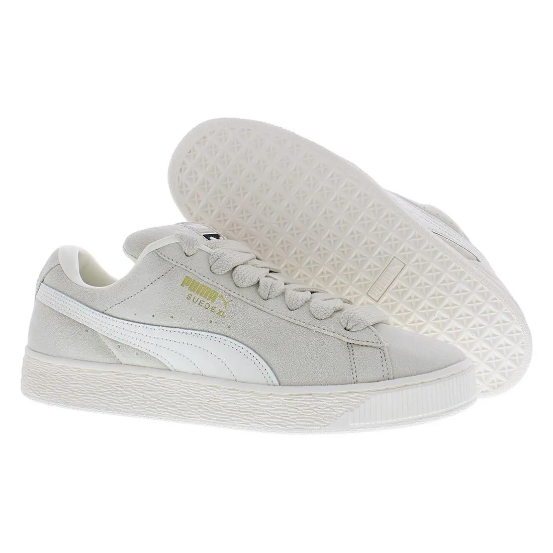 XL Suede Mens Shoes Size 12 Color: Alpine Snow/warm White by Puma