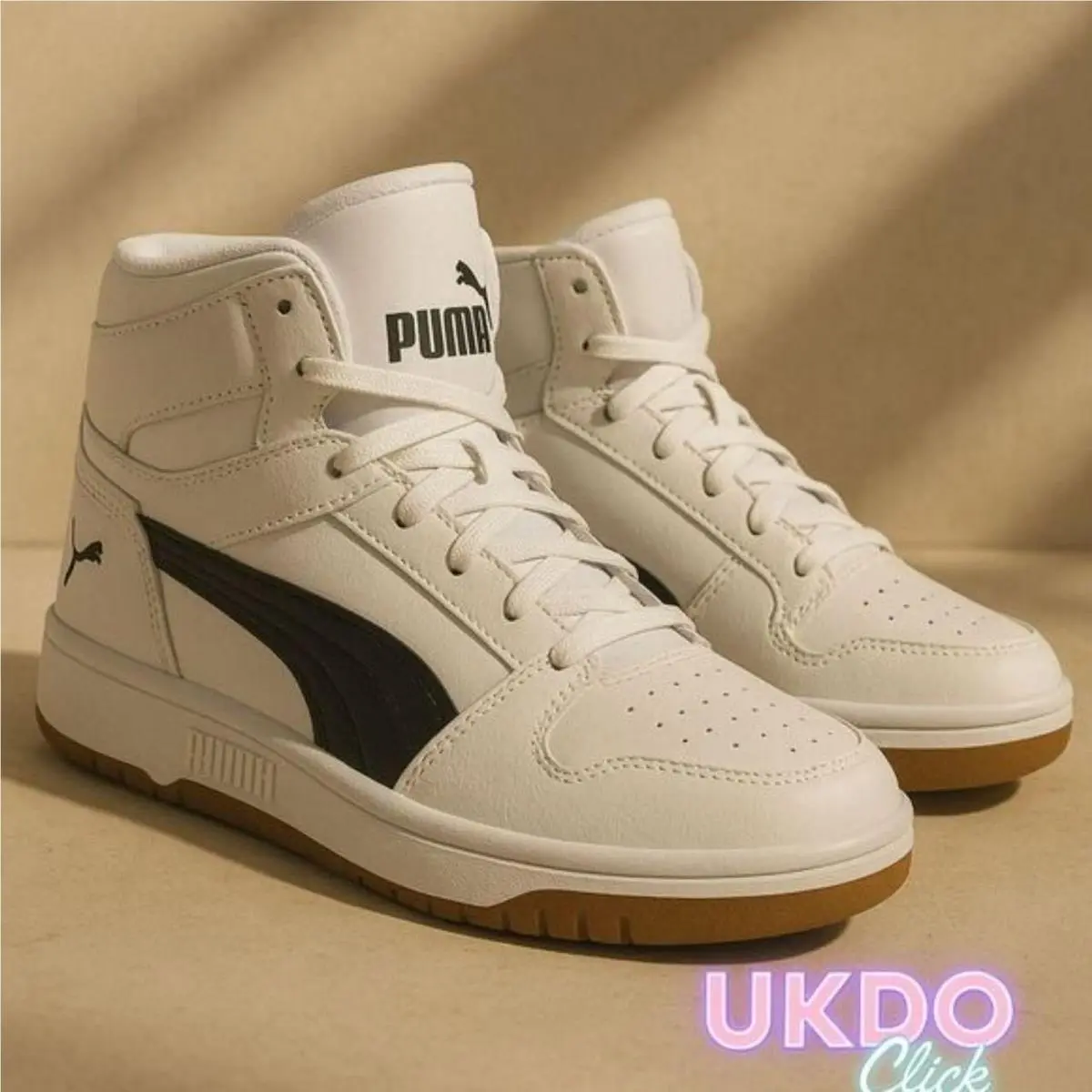 Men`s Black and White Footwear by Puma