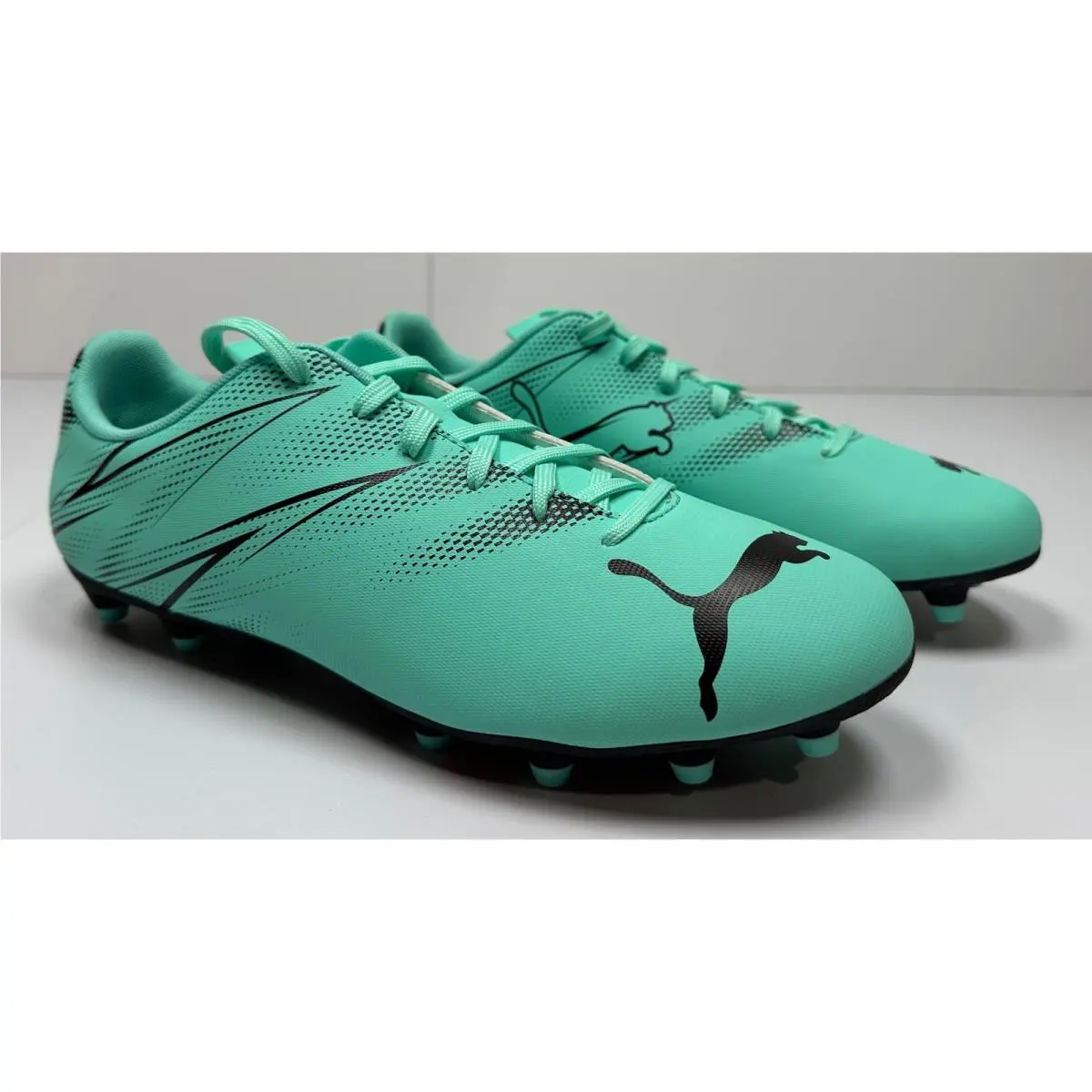 Men`s Attacanto Fg/ag Shoes Electric Peppermit Size 10.5 21S by Puma