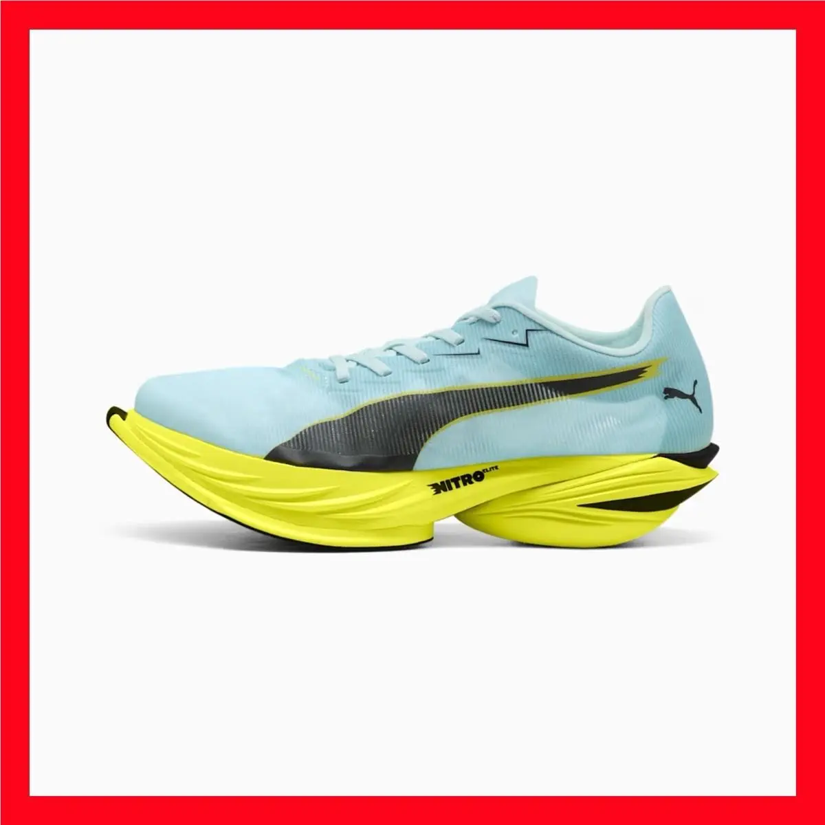 Puma Fast-r Nitro Elite 3 Blue Yellow 312060-09 Running Shoes Men`s Size 9