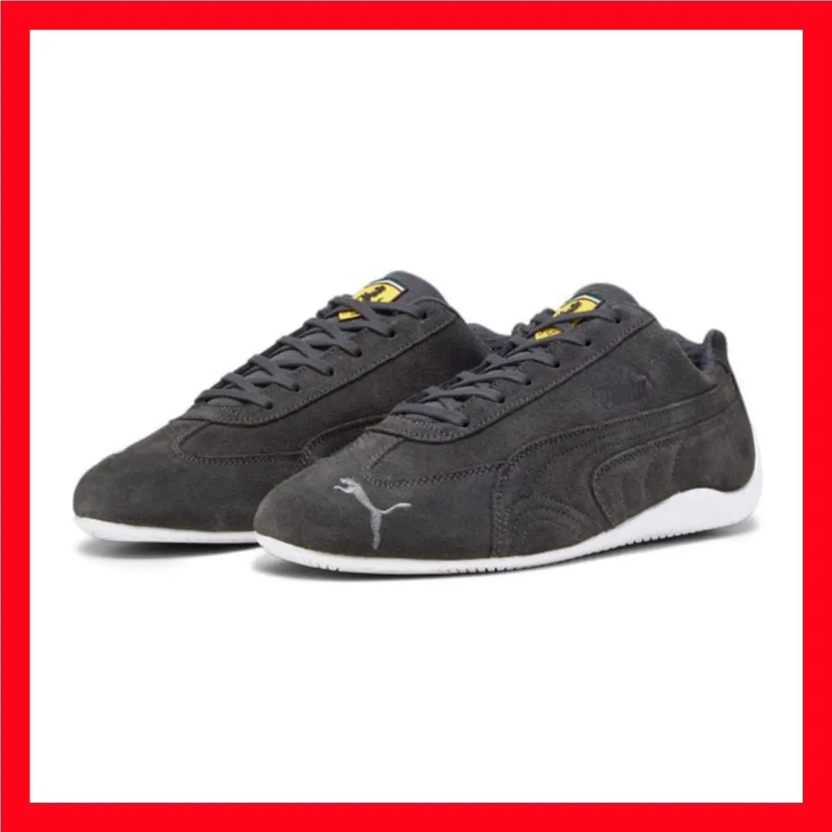 Scuderia Ferrari x Speedcat Suede Black White Grey 307822-01 Men`s Size 8 by Puma