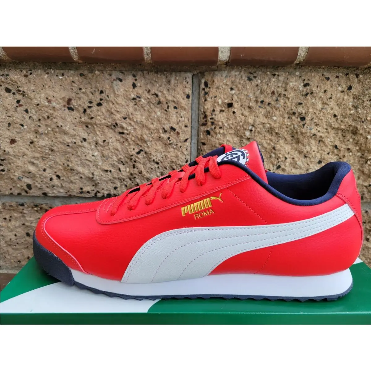Roma Country Pack Shoes Men`s Size 10 Red /  White / Peacoat 389179 01 by Puma