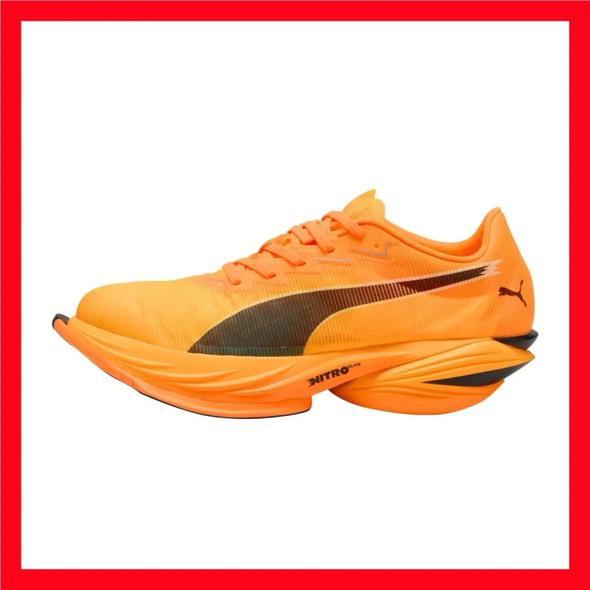 Puma Fast-r Nitro Elite 3 Orange Black 312060-03 Running Shoes Men`s Size 13